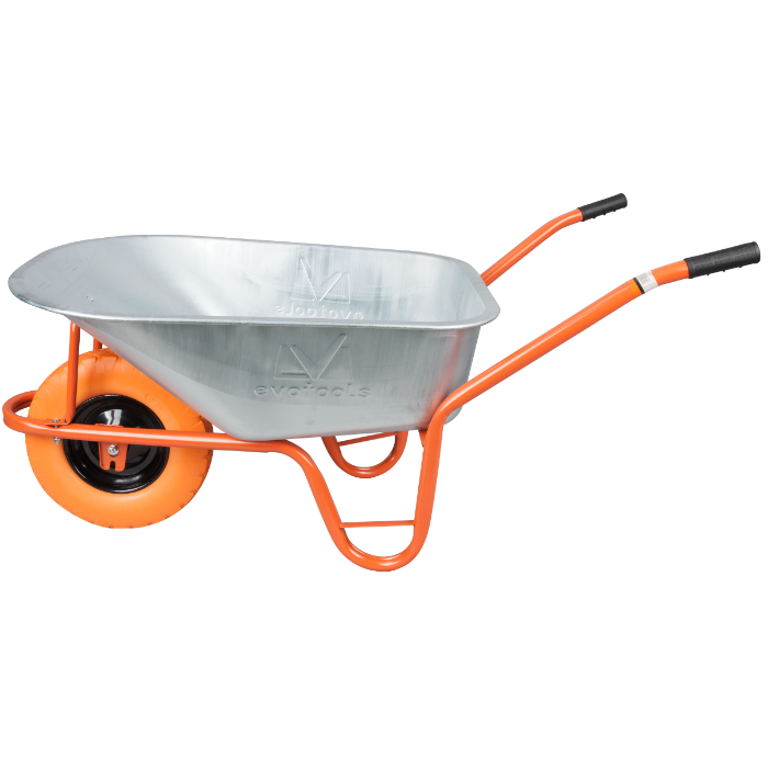 Roabă EvoTools Tip P 80 C - Roată Poliuretan 3.50-8 cu Jantă Metalică, Construcții și Grădină