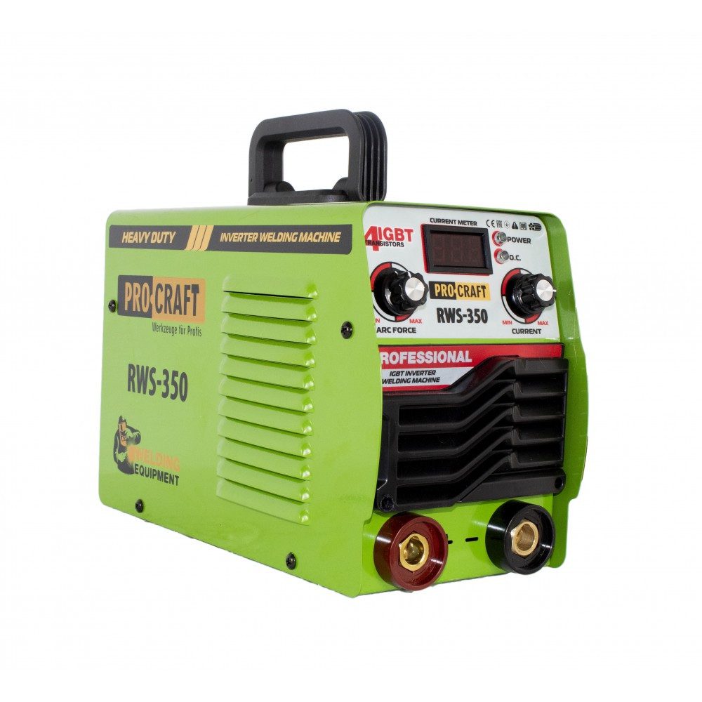 Invertor de Sudură ProCraft RWS350 - Curent Maxim 350 A, Greutate 5,8 kg, Portabil