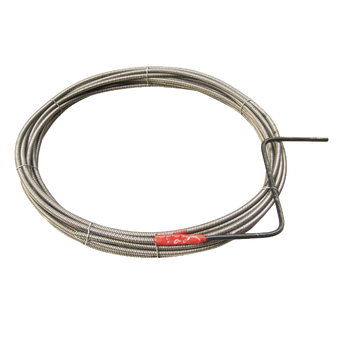 Șarpe Curățat Țevi 5 m Ø 8 mm - Arc din Oțel Elastic, Mâner Sârmă, Desfundat Canalizare