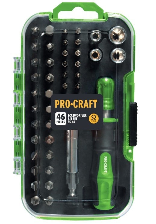 Set de biți PROCRAFT (46 piese) SS-46
