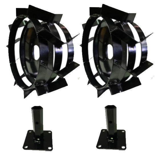 Roți Metalice pentru Motocultor 500-12 cu Manicot - Ax 23, Tracțiune pe Terenuri Variate
