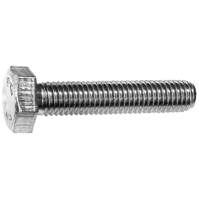 Șurub cu Cap Hexagonal M8 x 60 mm - Oțel 35K Clasa 8.8, Zincare Albastră, Fixări Durabile