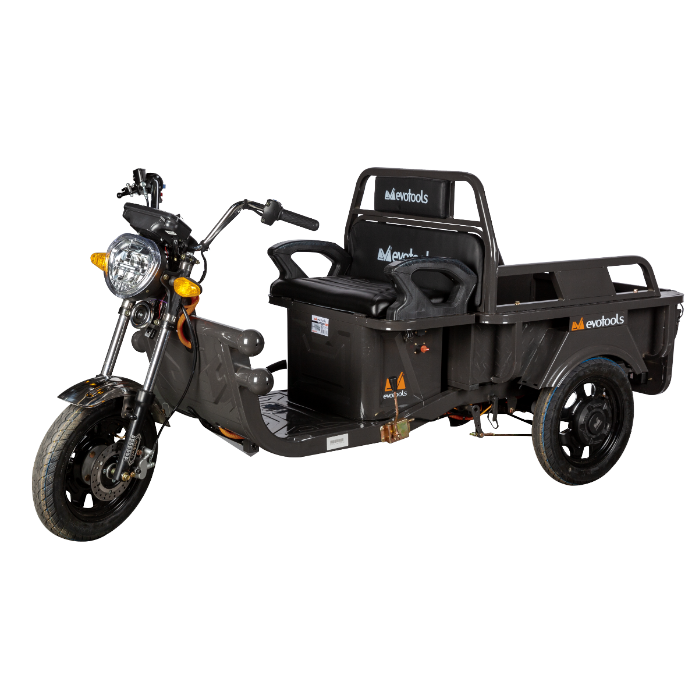 Triciclu Electric Cargo EvoTools Praslea TRCC800 - Motor Brushless 800 W, Autonomie 35-45 km