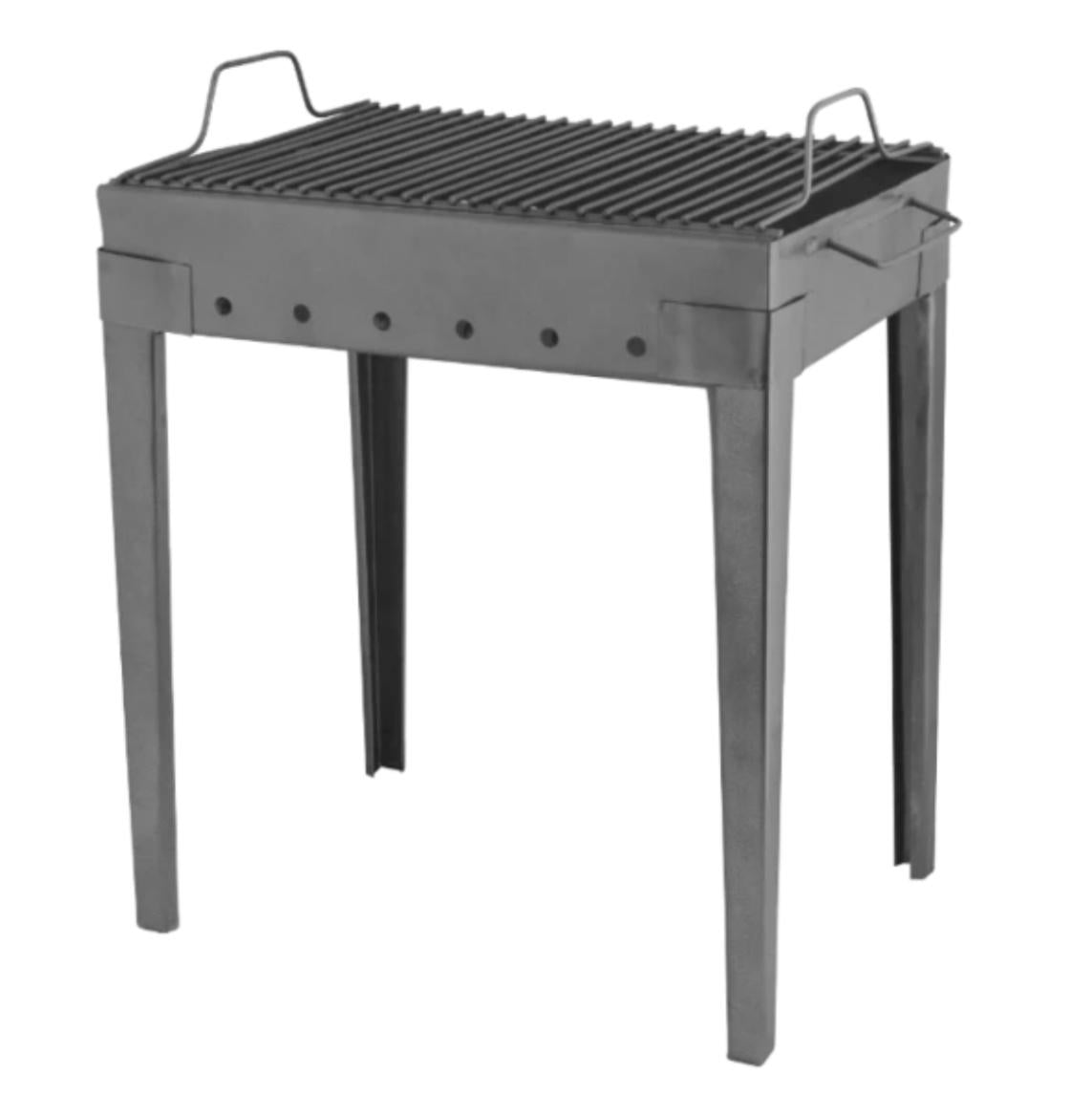 Grătar de Camping 410 x 310 mm - Tablă Vopsită Electrostatic, Picioare Demontabile