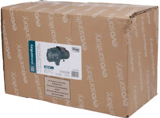 Pompă Autoamorsantă cu Ejector JetMQ370D 750 W - Aspirație de Adâncime, Hidrofor Casnic