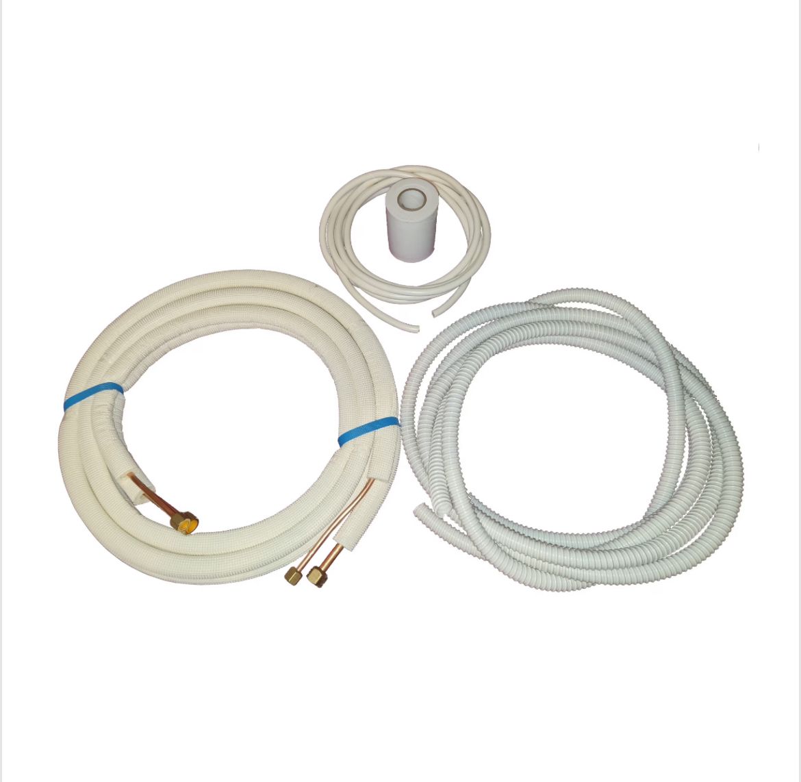 Kit Montaj Aer Condiționat 9-12.000 BTU - Țeavă Cupru Izolată 3 m, Furtun Condens și Cablu