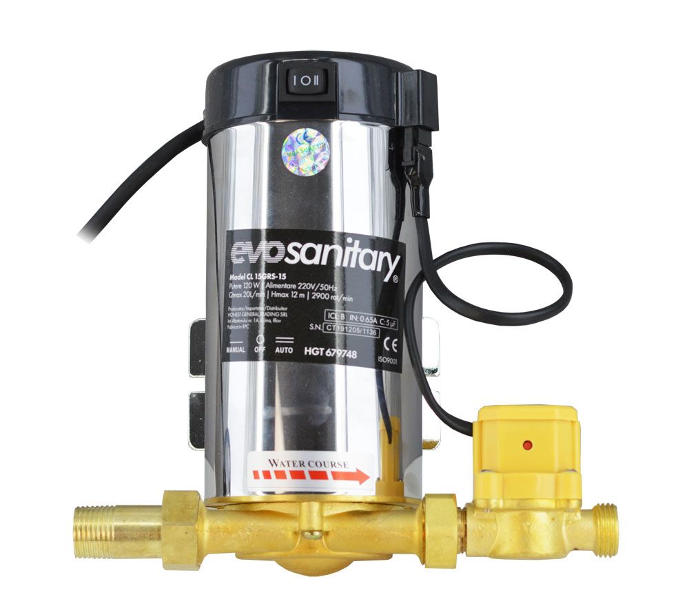 Kit Ridicare Presiune Panouri Solare CL 15GRS-15 - 120 W, Debit 20 l/min, Înălțime 12 mcA