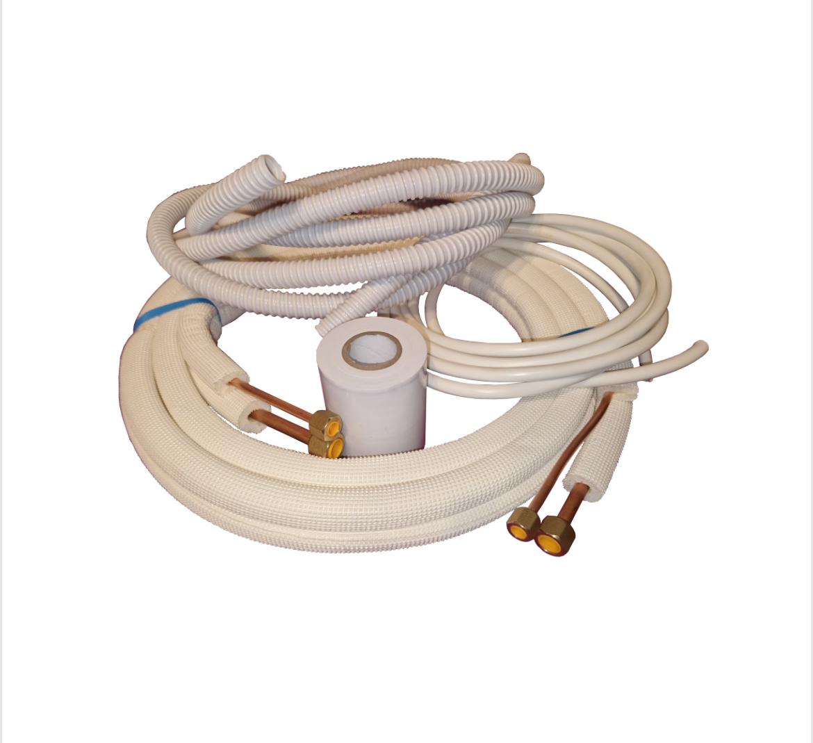 Kit Montaj Aer Condiționat 9-12.000 BTU - Țeavă Cupru Izolată 3 m, Furtun Condens și Cablu