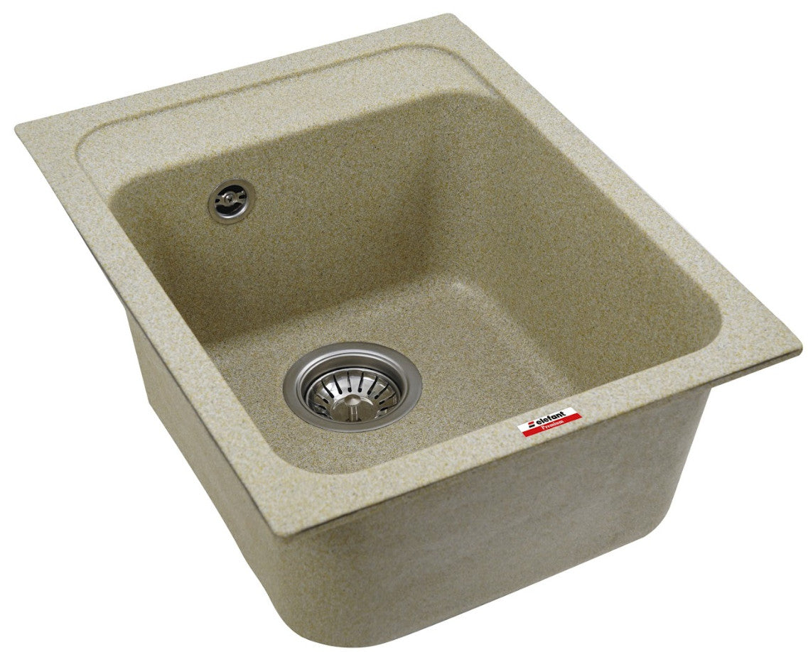 Chiuvetă Bucătărie Elefant Korrado 4050 - Culoare Bej, Design Modern, Ușor de Întreținut
