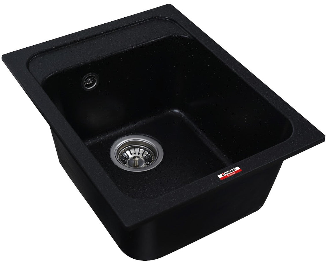 Chiuvetă Bucătărie Korrado 4050 - Culoare Negru Metalic, Design Modern, Durabilă