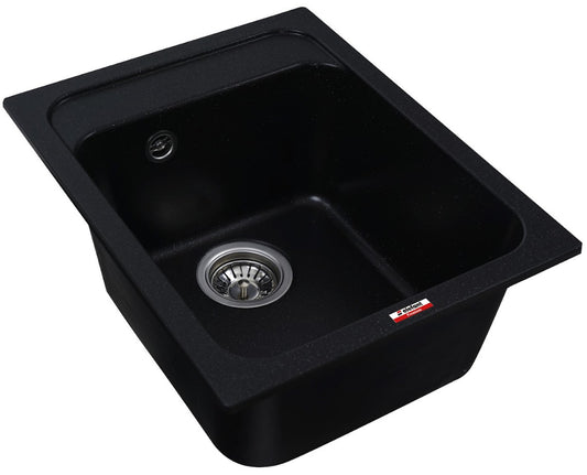 Chiuvetă Bucătărie Korrado 4050 - Culoare Negru Metalic, Design Modern, Durabilă