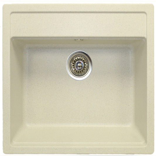 Chiuvetă Bucătărie Nika 5751 - Culoare Albă, Design Minimalist, Ușor de Întreținut