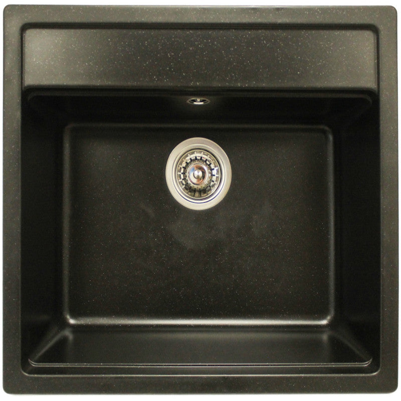 Chiuvetă Bucătărie Nika 5751 - Culoare Negru Metalic, Rezistentă la Zgârieturi, Modernă