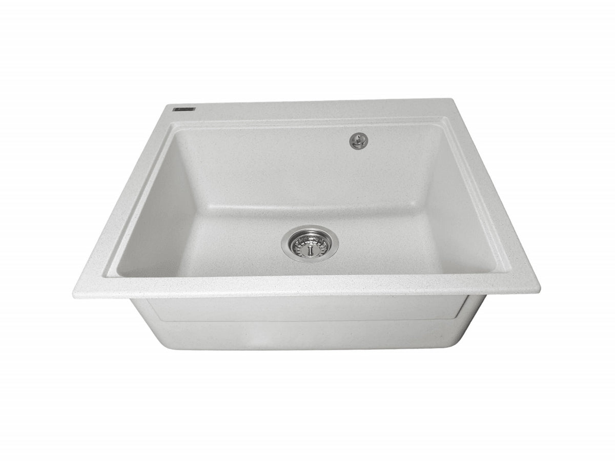 Chiuvetă Bucătărie Vesta 5852 - Culoare Albă, Design Modern, Finisaje de Înaltă Calitate