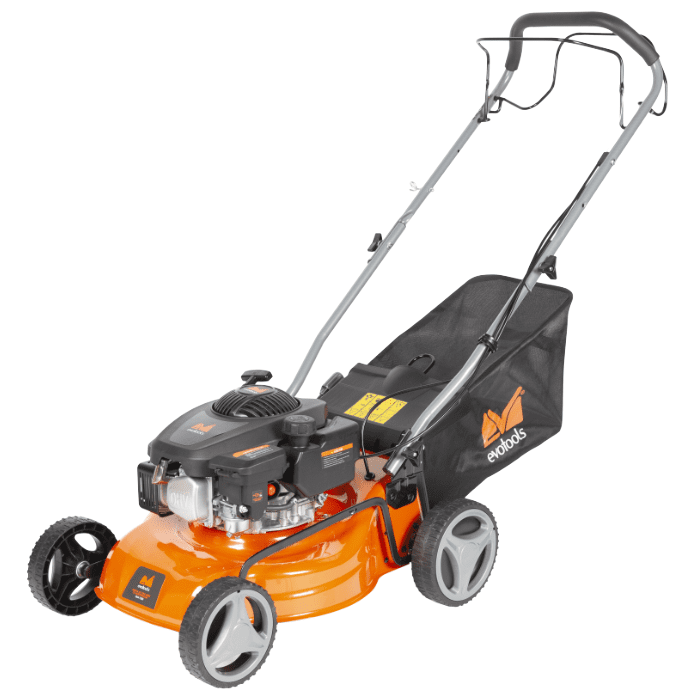 Mașină de Tuns Iarba cu Autopropulsie EvoTools GLM1500 - Benzină 3,5 CP, 150 cc, Lățime 410 mm