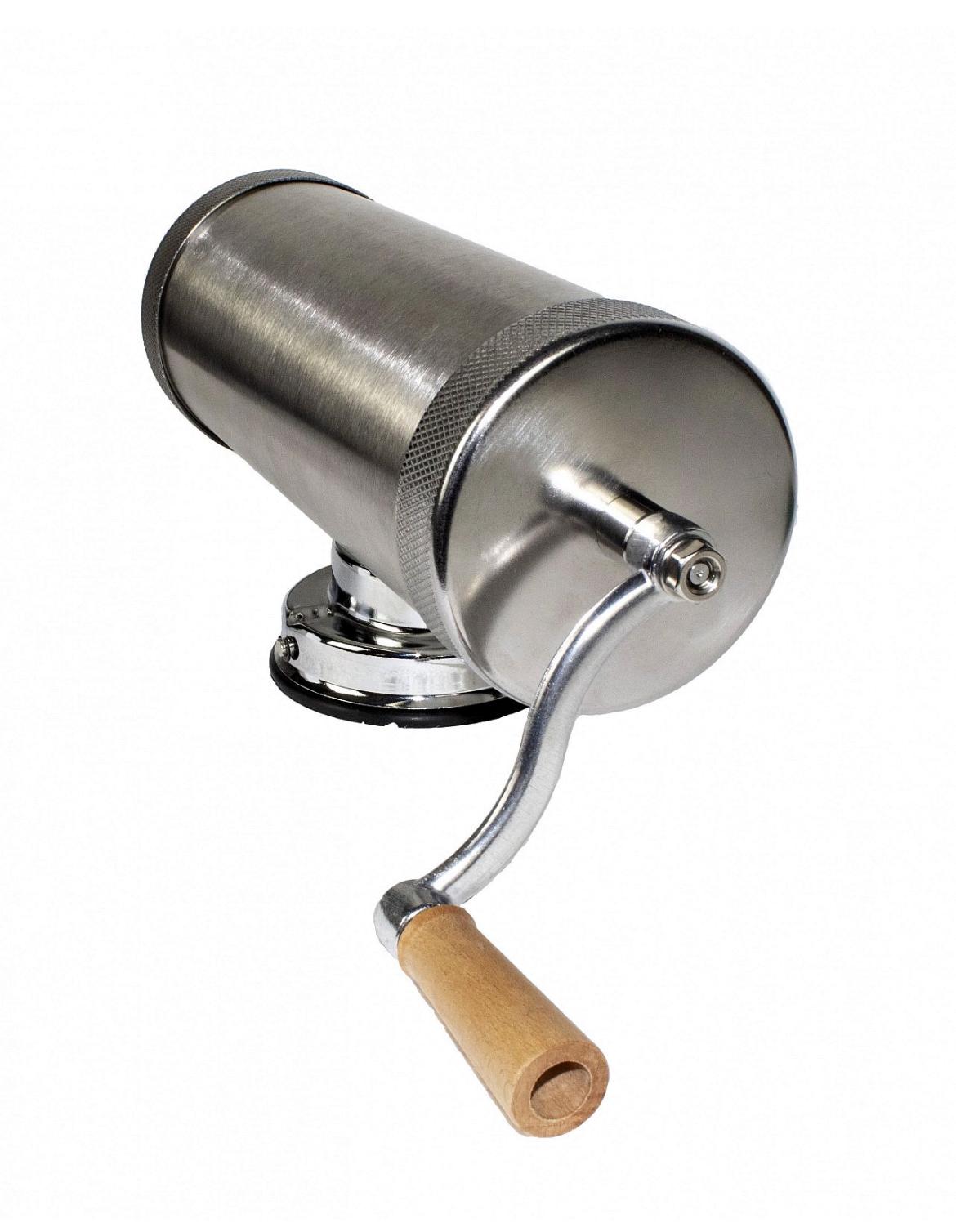 Mașină de Umplut Cârnați Orizontală Inox 2,5 kg - Tulumbă, 3 Pâlnii Incluse, Uz Casnic