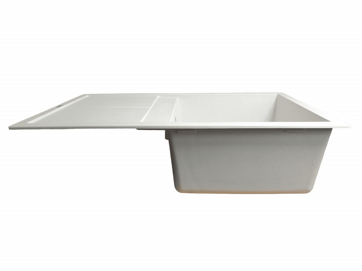 Chiuvetă Bucătărie Selena 7950 - Culoare Alb, Design Modern, Ușor de Curățat și Întreținut