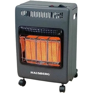 Mini Sobă pe Gaz GPL 4,2 kW - 3 Plăci Ceramice, Aprindere Piezo, Oprire Automată Gaz, Neagră