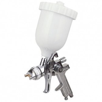 Pistol de Vopsit HVLP cu Rezervor 600 ml - Presiune Maximă 3 bar, Jet Circular sau Lat