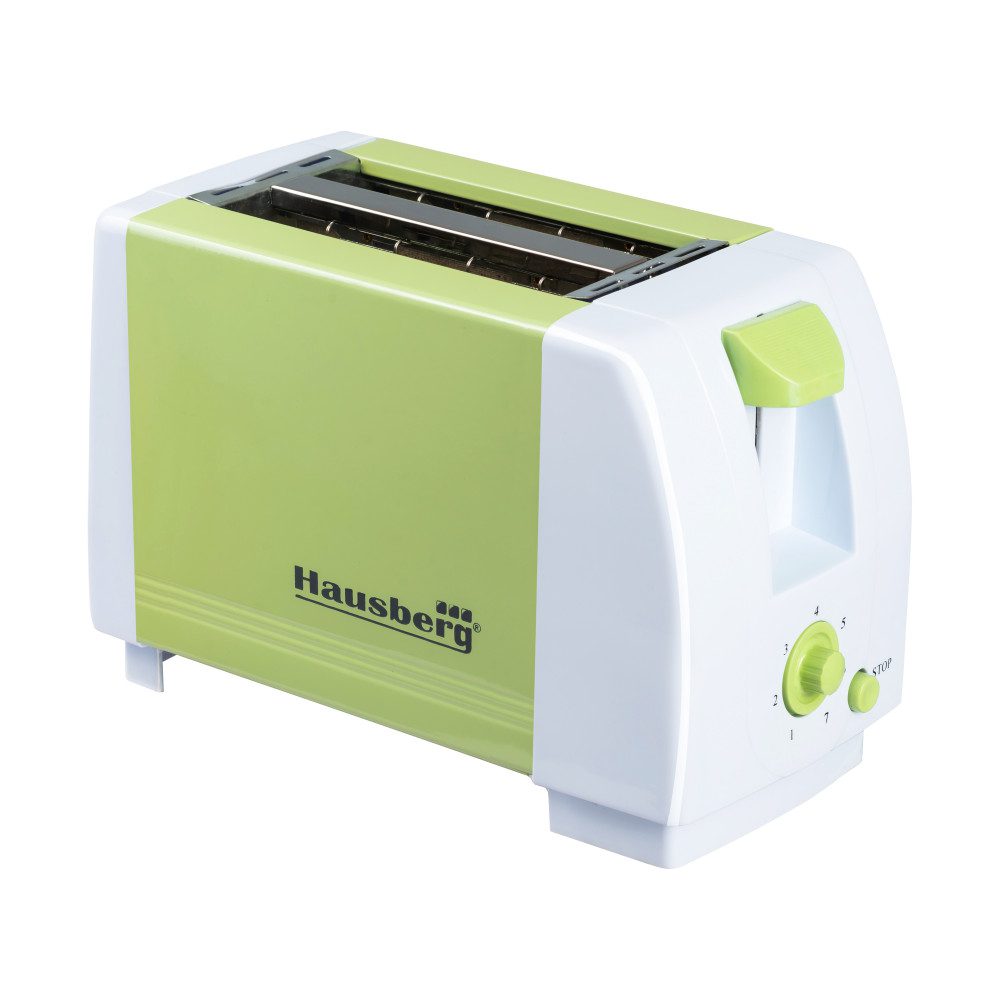 Prăjitor de Pâine Toaster 750 W - 2 Felii, 6 Trepte Temperatură, Tavă Firimituri, Oprire Automată