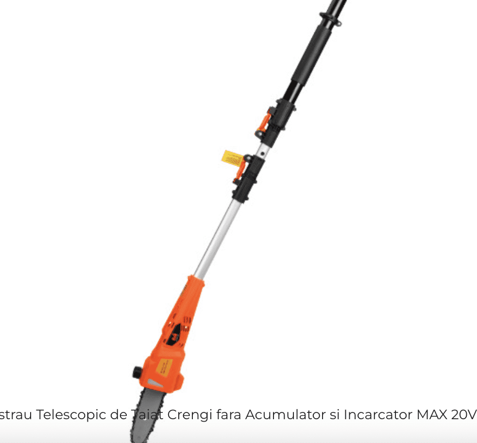 Ferăstrău Telescopic de Crengi EvoTools Max 20V One 18 V - Tijă 200-280 cm, fără Acumulator