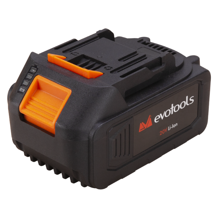 Acumulator Li-Ion EvoTools Max 20V Brushless 2000 mAh - Indicator Nivel, fără Efect de Memorie