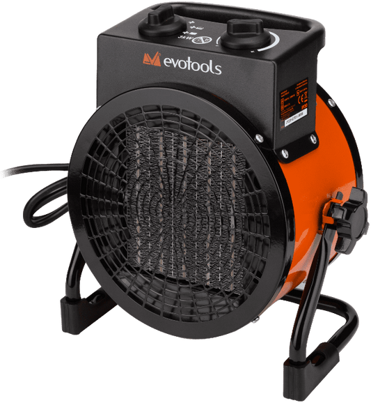 Aerotermă Electrică Ceramică 3000 W - 230-240 V, Flux Aer 200 m3, Garaj, Atelier și Birou