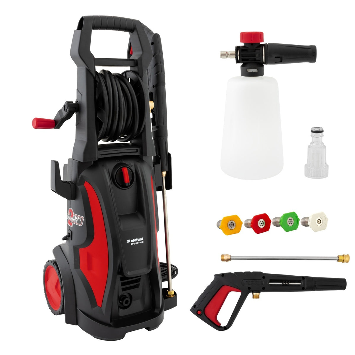 Aparat de spalat cu presiune ELEFANT E-110P-C, 2200W, 500l//h, 165 bar, lungime furtun 10 m