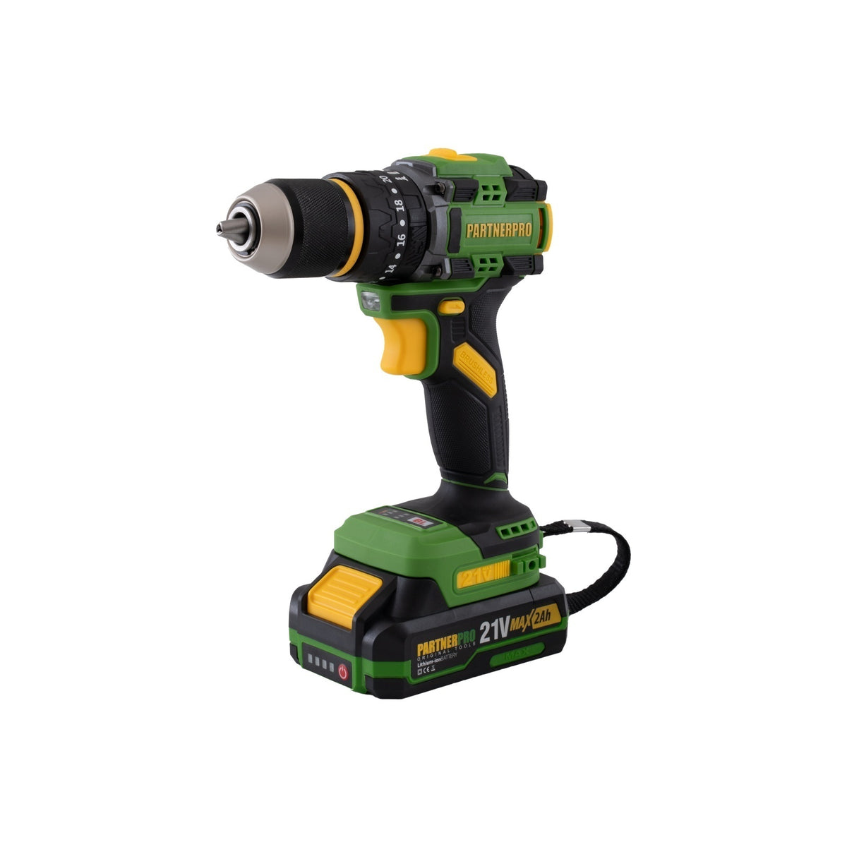 Autofiletanta cu impact pe acumulator PARTNERPRO PPT332T , 2x acumulatori 21V/2Ah, Brushless, 620 W