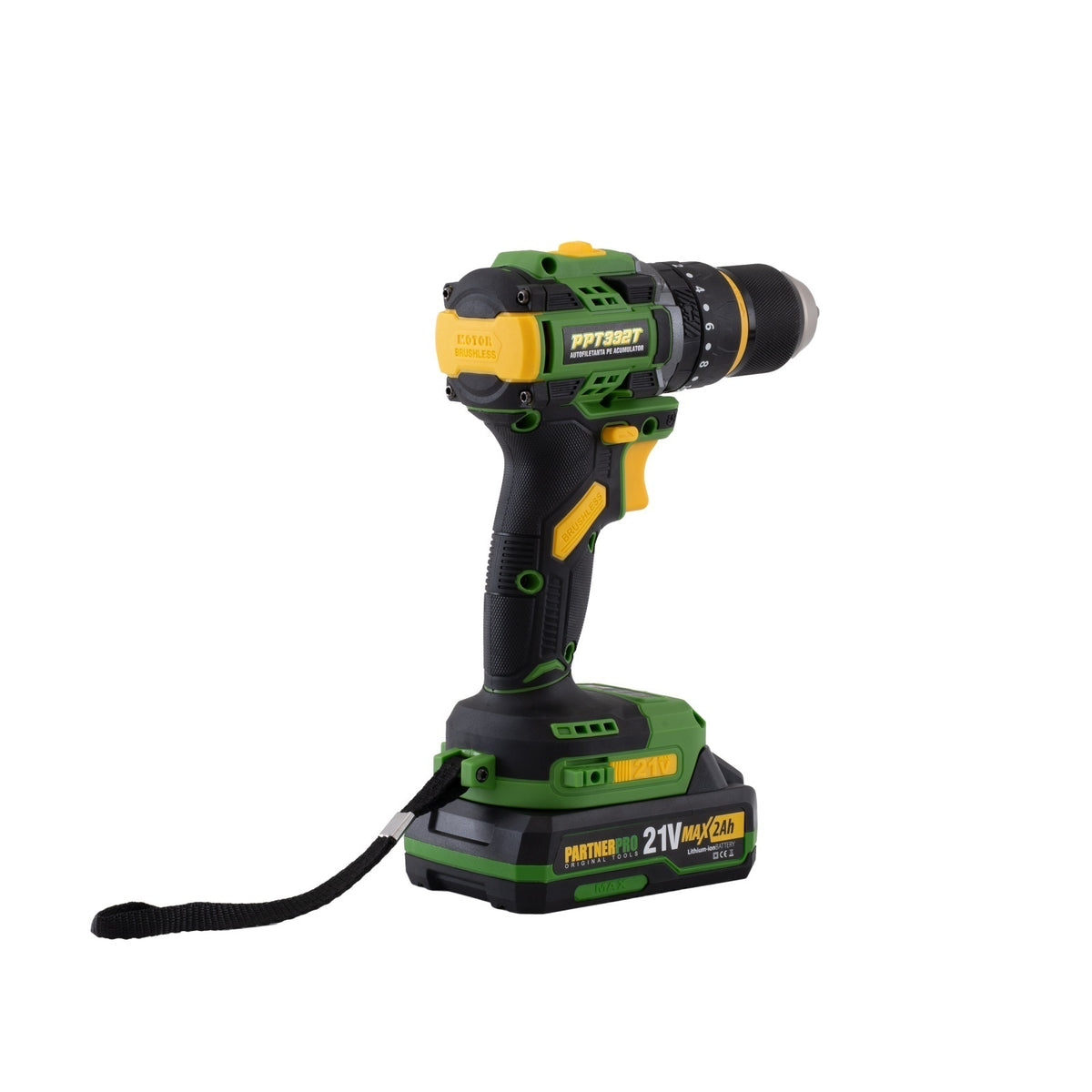 Autofiletanta cu impact pe acumulator PARTNERPRO PPT332T , 2x acumulatori 21V/2Ah, Brushless, 620 W