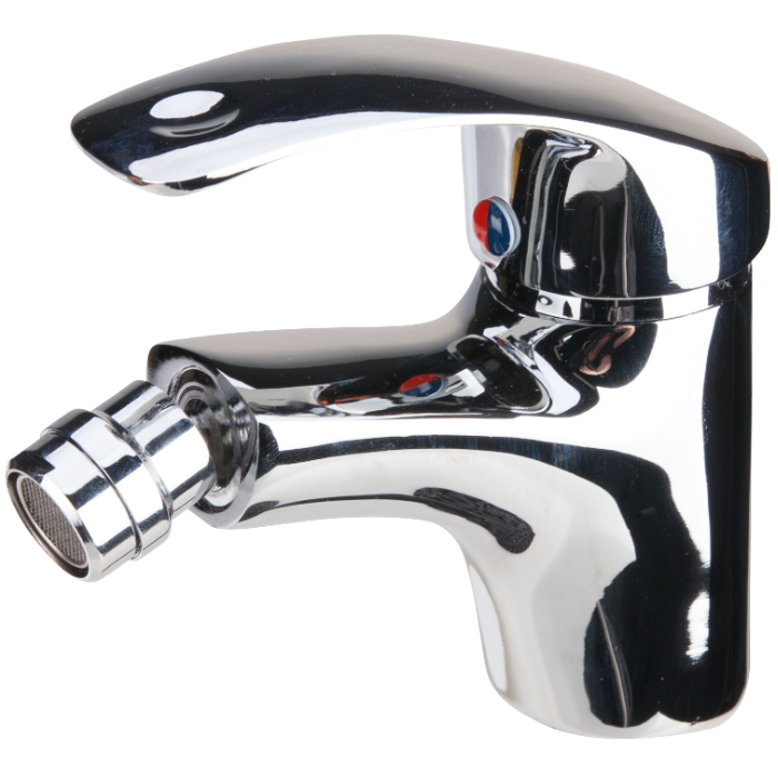 Baterie Bideu Monocomandă EvoSanitary Aqua Star - Pipă 115 mm, Levier 120 mm, Înălțime Utilă 60 mm