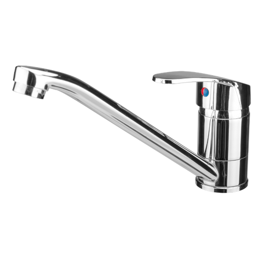 Baterie Bucătărie Aqua - Cartuș Ceramic 40 mm, Pipă 205 mm, Înălțime 115 mm, Utilă 105 mm