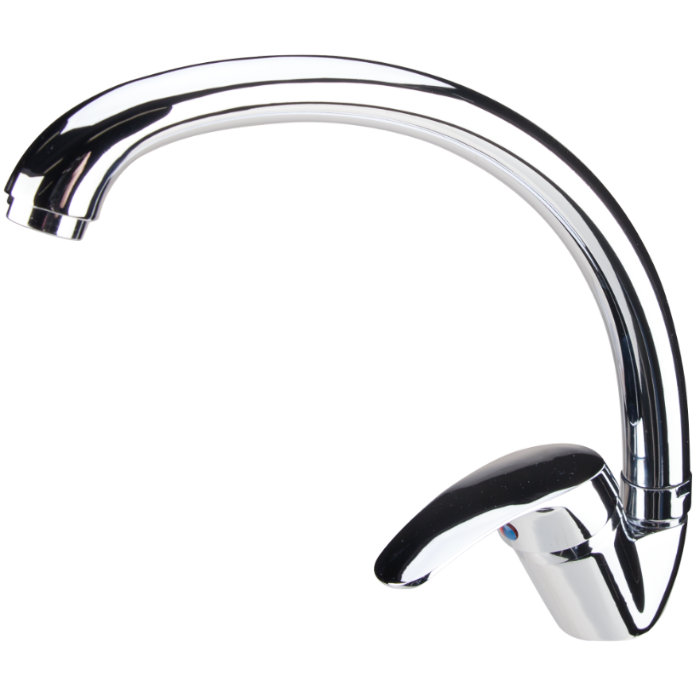 Baterie Bucătărie Lebădă Tip C Aqua - Pipă 200 mm, Levier 70 mm, Înălțime Utilă 190 mm, Totală 235 mm