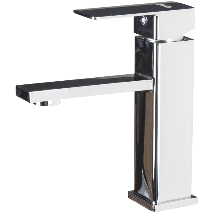 Baterie Lavoar EvoSanitary 6001 Crom Lucios - Pipă 162 mm, Levier 186 mm, Înălțime Utilă 115 mm