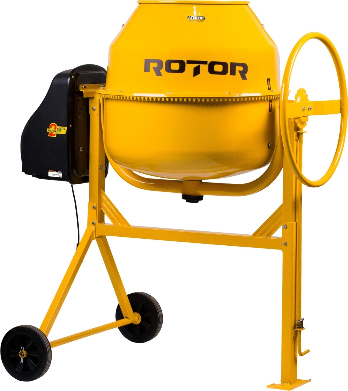 Betonieră 185L cu motor acoperit ROTOR RB185 1000 W, 29.5 rpm