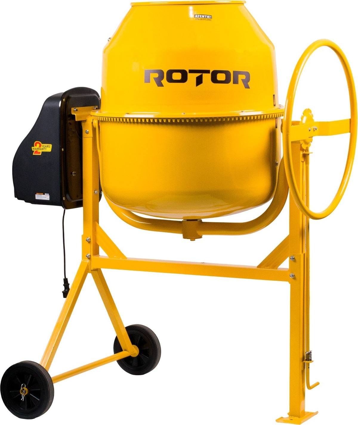 Betonieră 230L cu motor acoperit ROTOR RB230 1200 W, 29.5 rpm