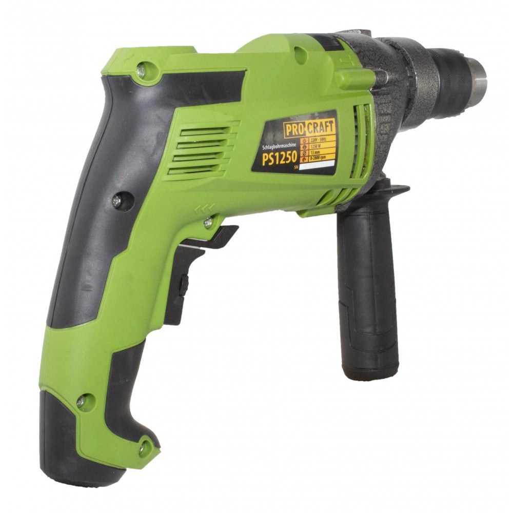 Bormașină cu Variator ProCraft PS1250 - 1250 W, 0-2800 rot/min, Găurire și Înșurubat