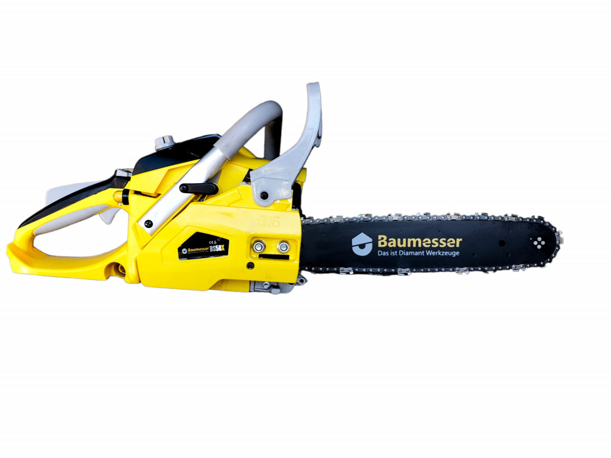 Drujbă pe Benzină Baumesser BS58X - Motor Puternic, Tăiere Lemn, Design Ergonomic