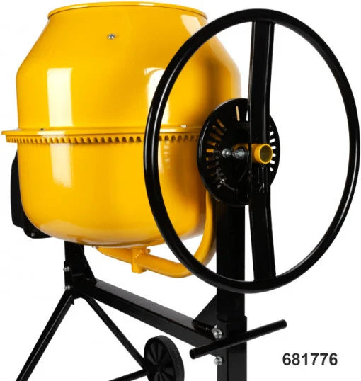 Betonieră BuildXell Tip 160 - Motor Monofazat 550 W, Coroană și Cuvă, Amestec Mortar și Beton