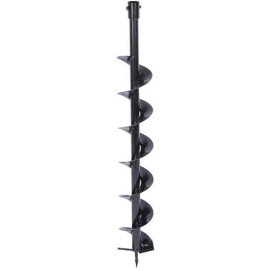 Burghiu Motosfredel EvoTools Ø 100 x 800 mm - Oțel cu Finisaj Negru, Spirală, Plantat și Împrejmuiri