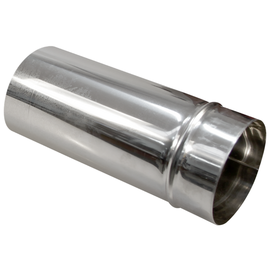 Burlan Inox Ø 130 mm x 450 mm - Tablă Inox 0,4 mm, Evacuare Fum Sobă și Șemineu pe Lemne