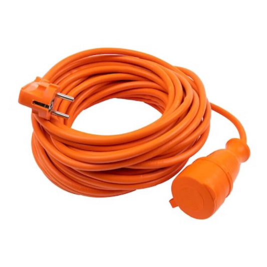 Cablu Prelungitor Cauciucat 10 m, 3 x 1,5 mm - 1 Priză cu Ștecher, 3500 W, 220 V, Uz Casnic