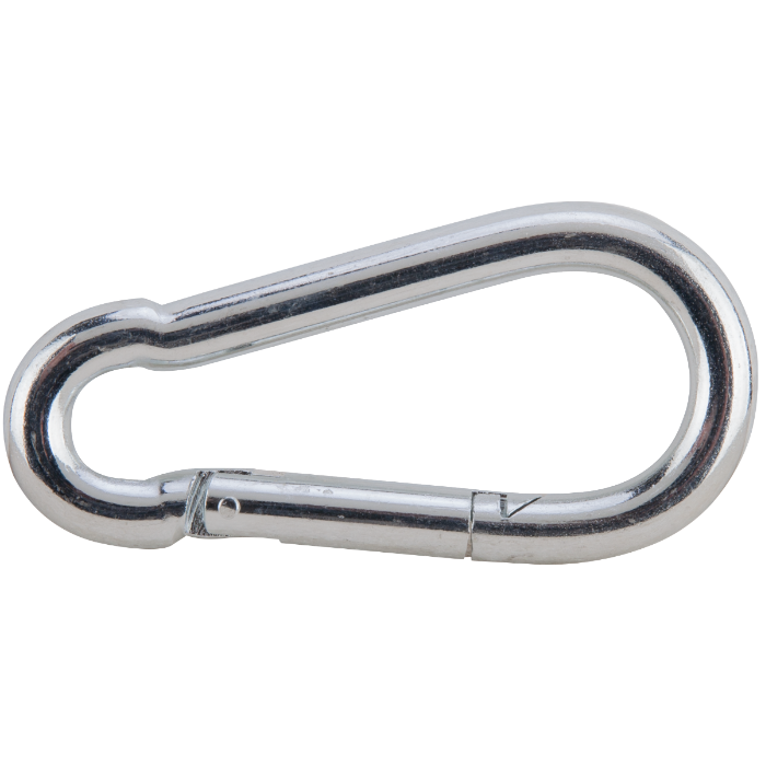 Carabină DIN 5299 Ø 12 mm - Sarcină 450 kg, Set 10 Bucăți, Oțel Carbon Zincat