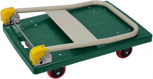 Cărucior de Transport EvoTools cu Platformă PVC - 2 Roți Pivotante și 2 Roți Fixe, Depozit