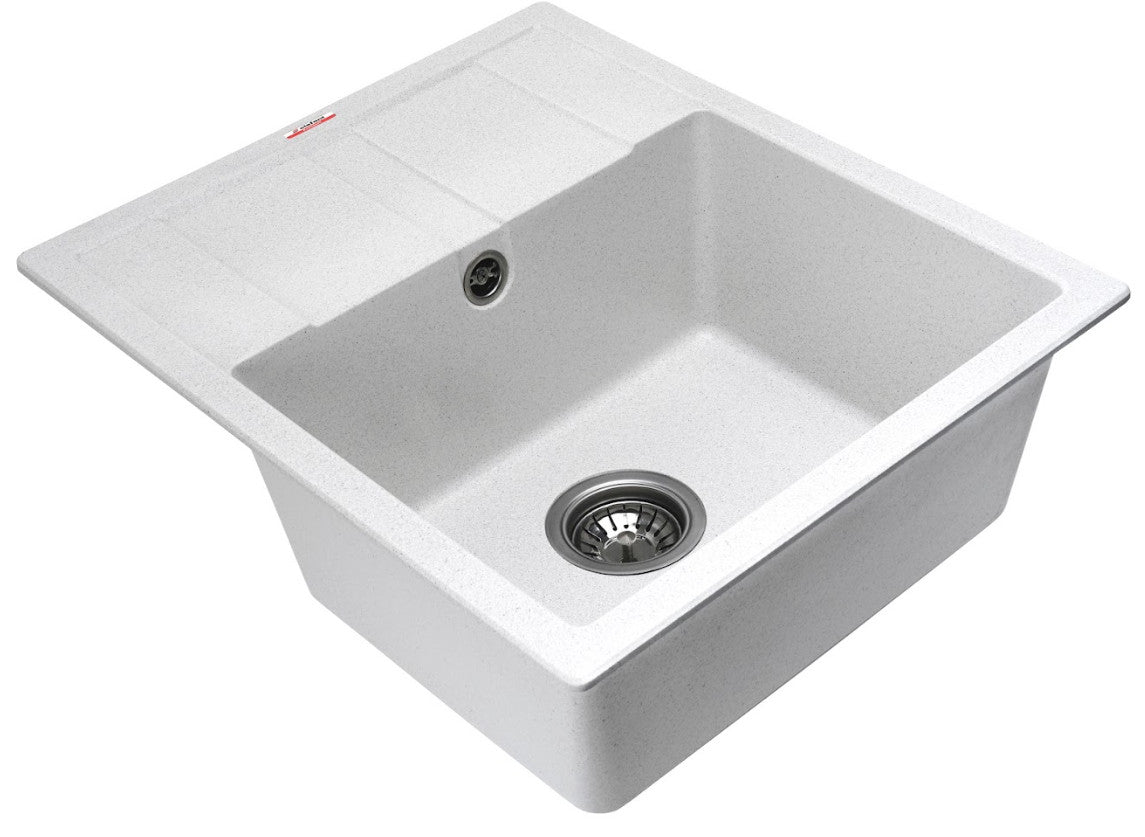 Chiuvetă Bucătărie Elefant Aria 5852 - Culoare Albă, Design Elegant pentru Utilizare Zilnică