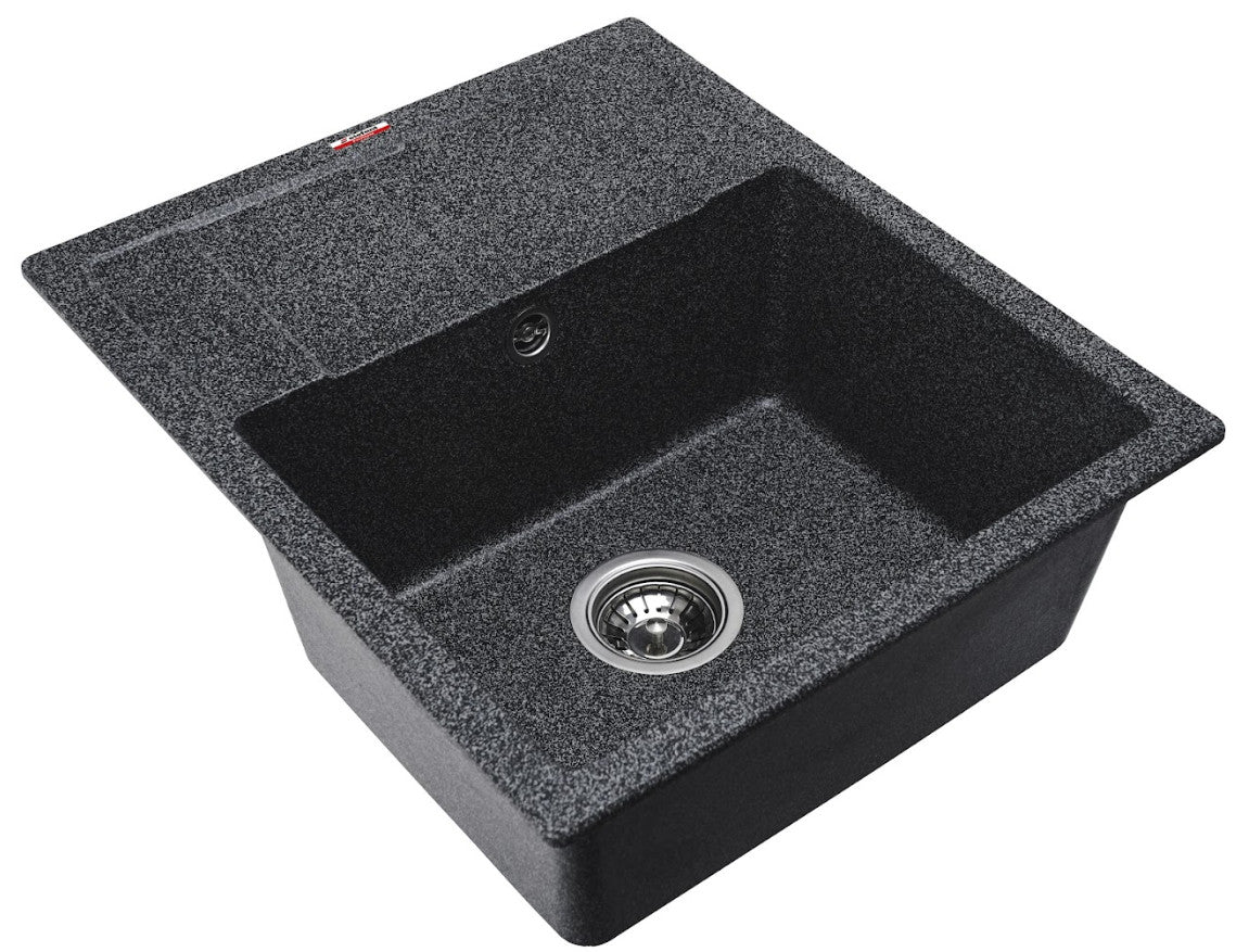Chiuvetă Bucătărie Elefant Aria 5852 - Culoare Grafit, Rezistentă la Uzură, Design Elegant