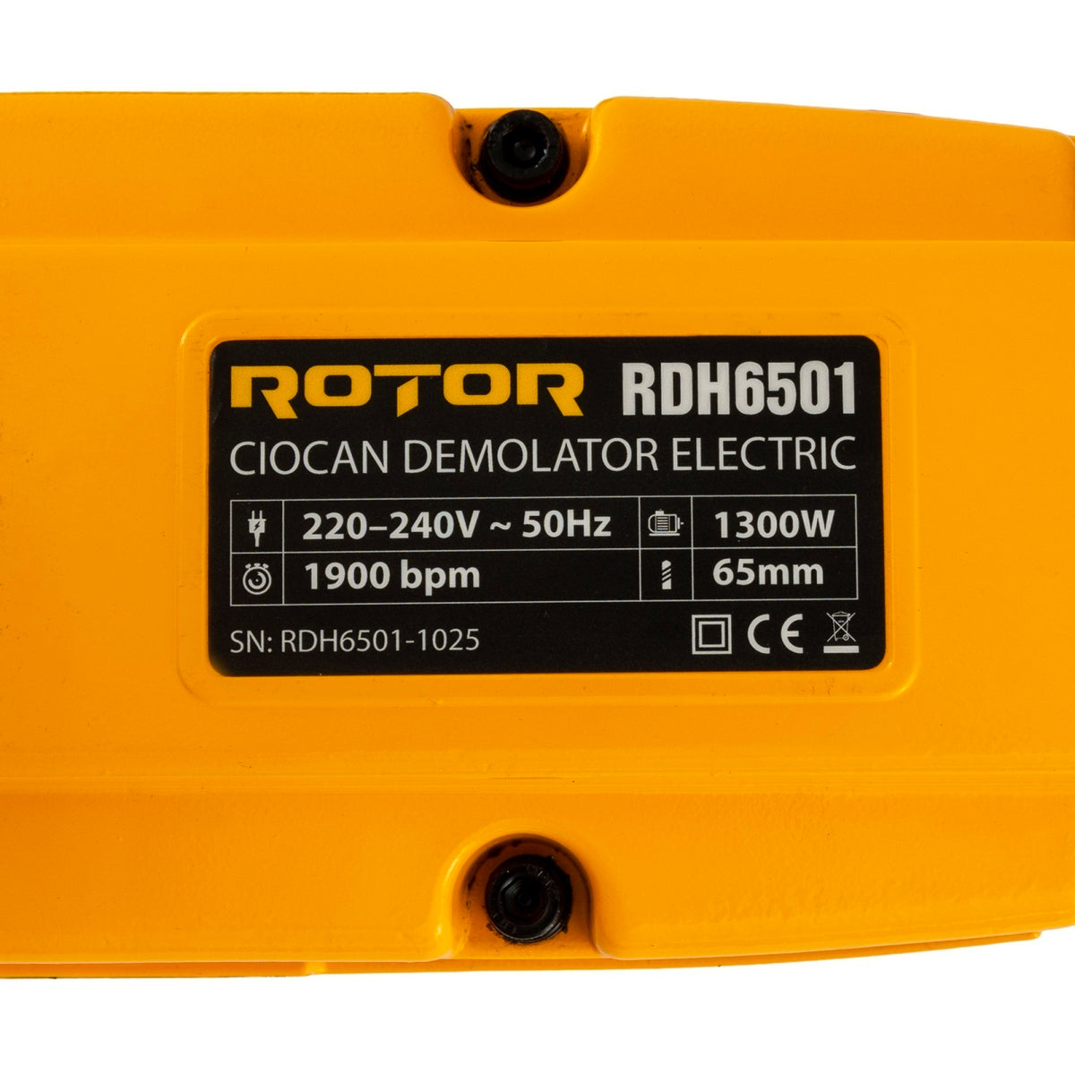 Ciocan demolator ROTOR RDH6501, 1300 W, Cu perii
