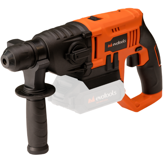 Ciocan Rotopercutor EvoTools MAX 20V POWER - 1,5 J, 5000 lov/min, Găurire și Dăltuire Beton