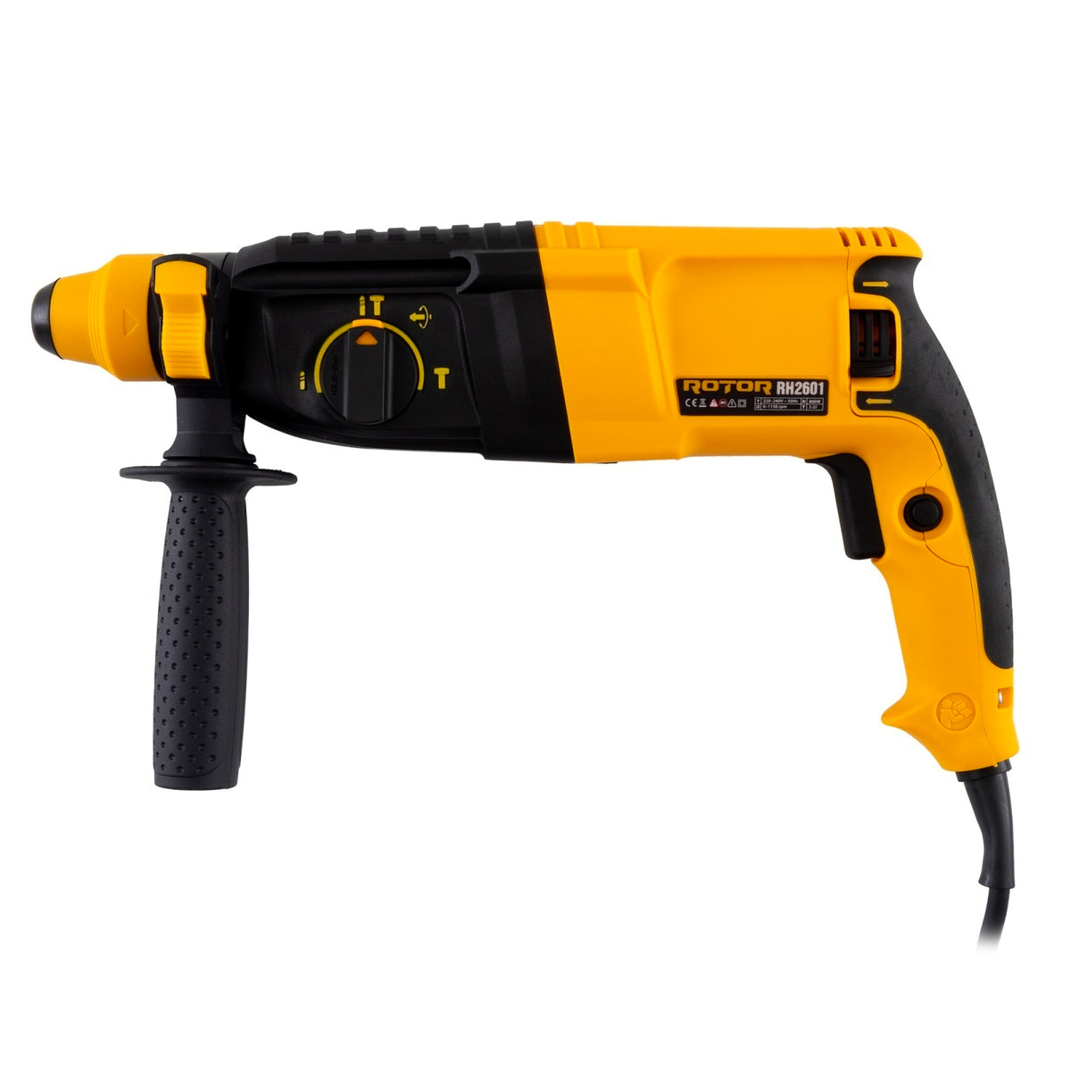 Ciocan rotopercutor ROTOR RH2601 800W, 3.2 J, Cu perii