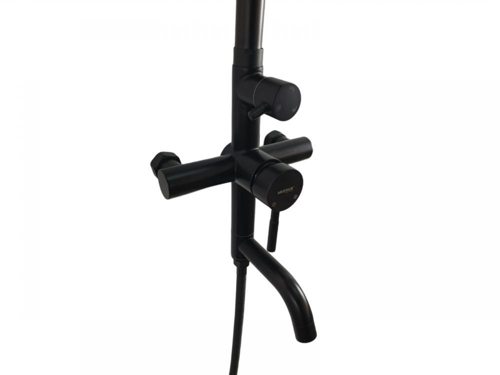 Coloană de Duș MIXXUS SUS-009-J - Negru, Monocomandă, 120 cm, Design Minimalist